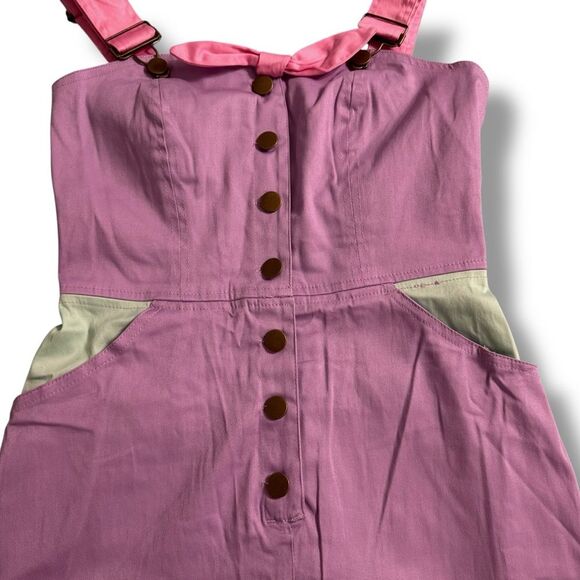 Polly Pocket Vintage Mini Dress – Light Purple & Mint Green Size Small - Picture 5 of 10